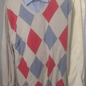 Liz Claiborne men's checkered sweater